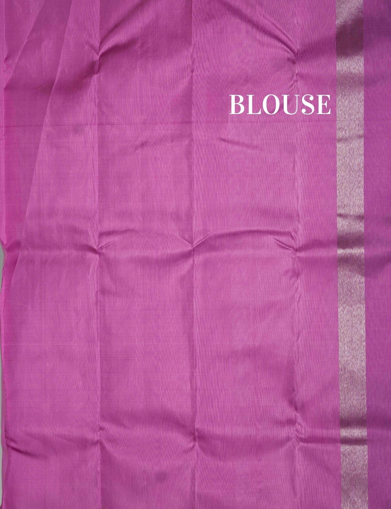 Sandal Kanjivaram Pure Silk Saree 3G Zari  Baby Pink Border