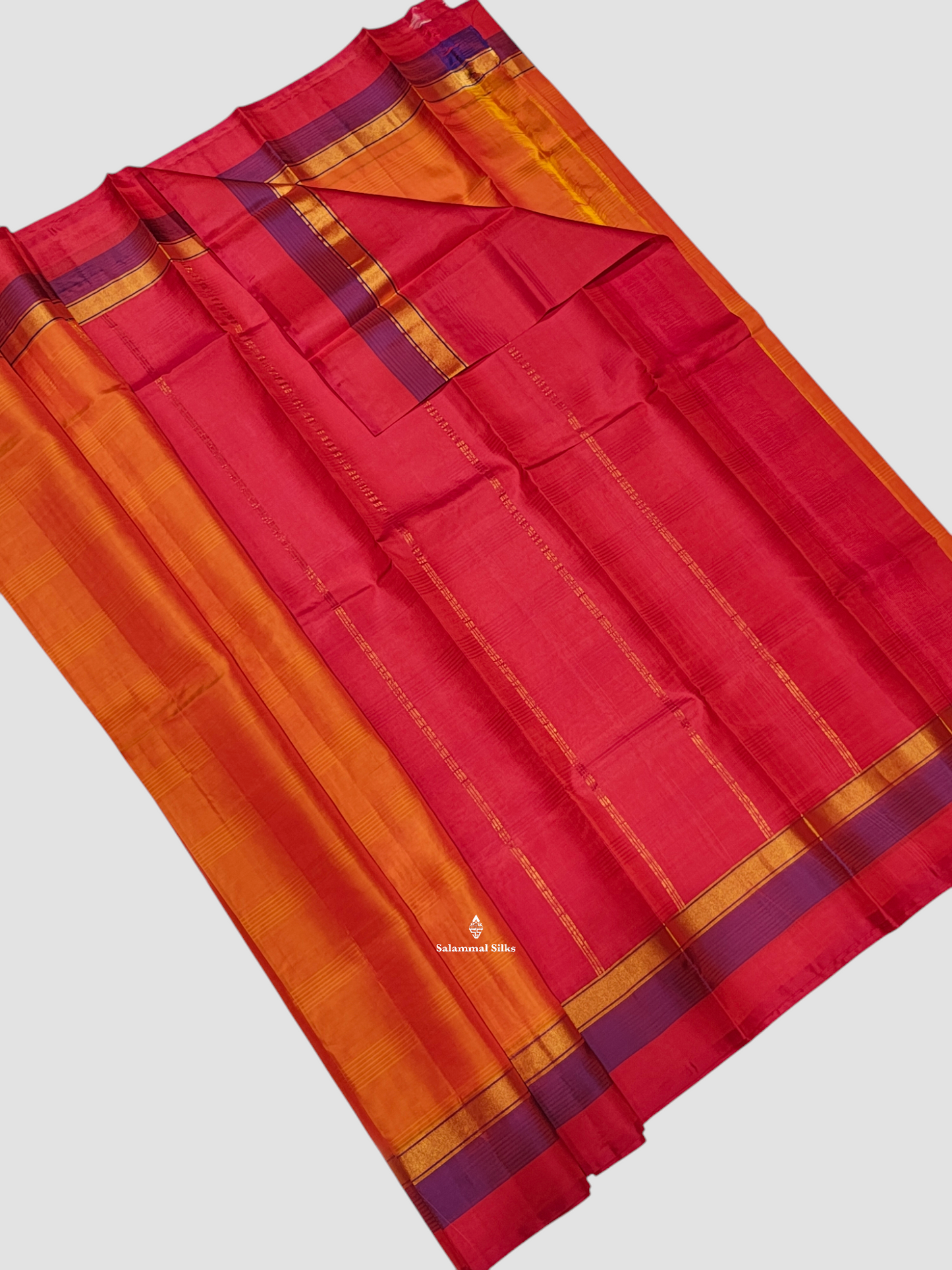 Royal Blue Light Weight Beautiful Pure Silk Saree With Three Layer Border