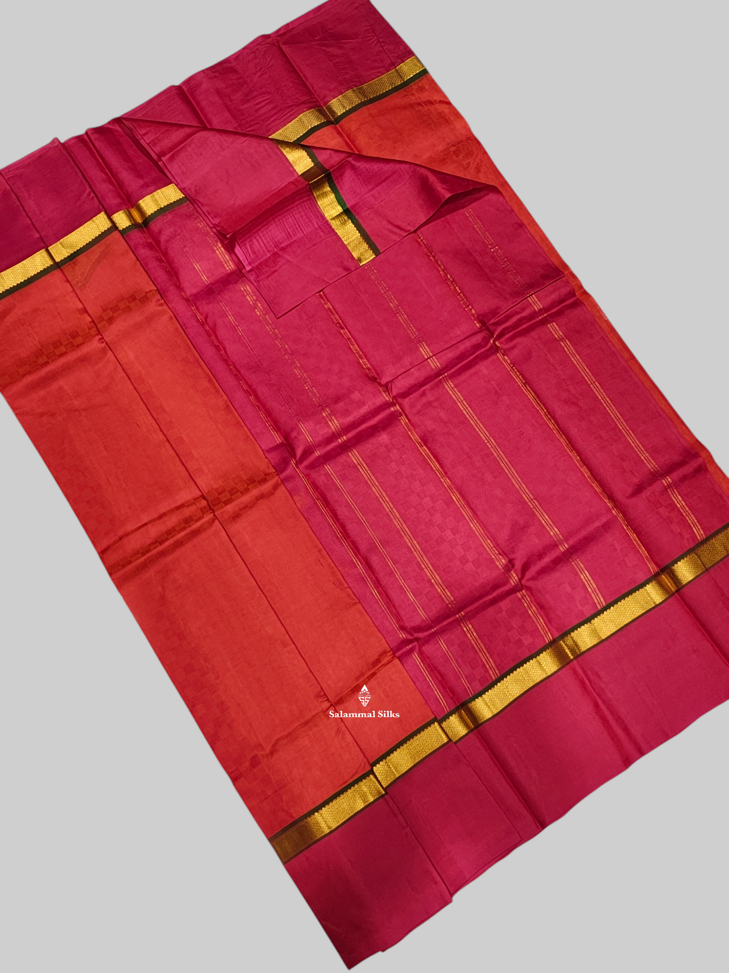 Yellow Light Weight Beautiful Pure Silk Saree With Reddish Pink Long Border