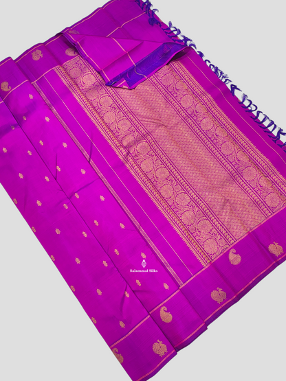 Pure Zari Vadamalli  Kanjivaram Pure Silk Saree With Blouse