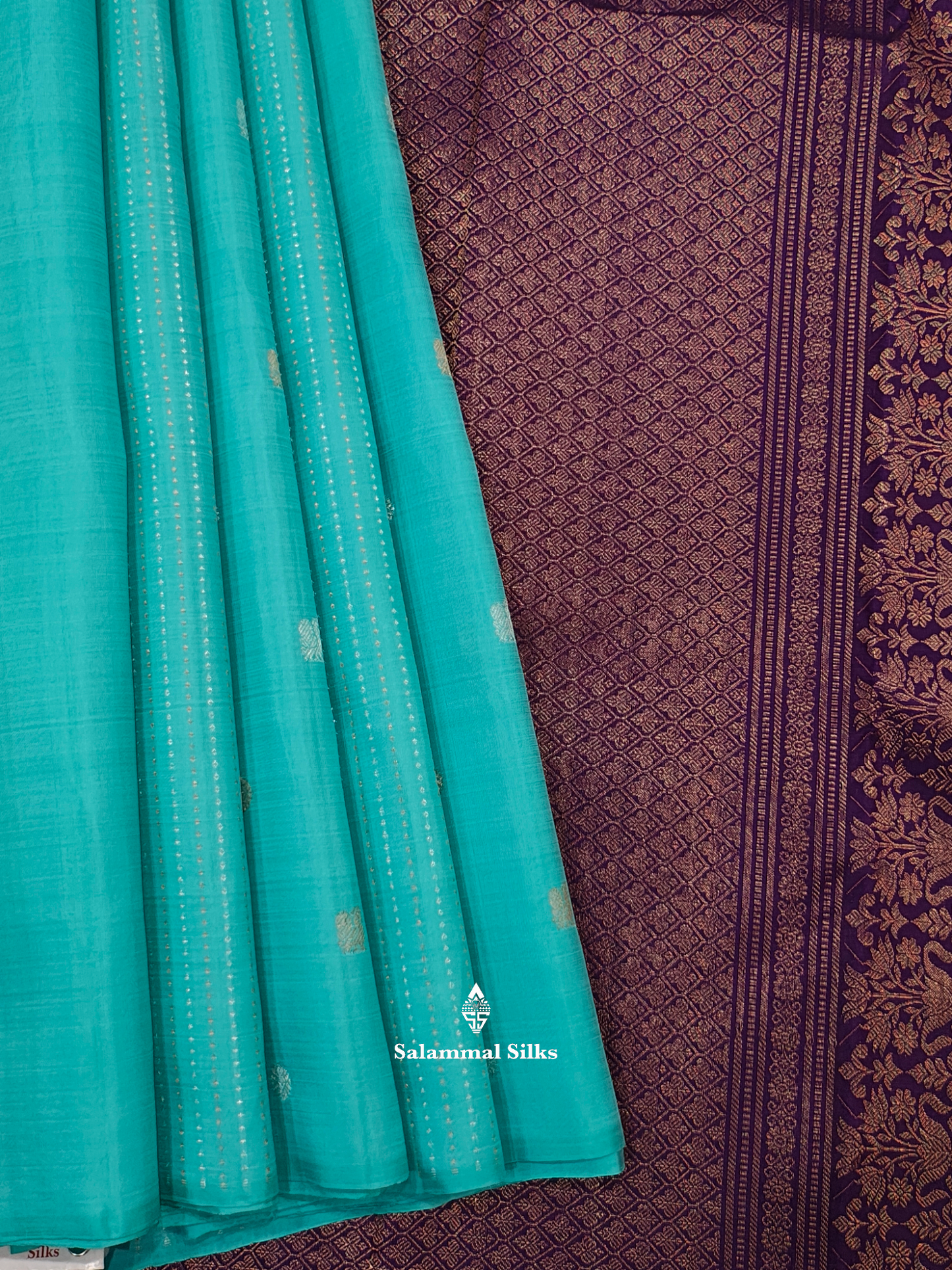 Kanjivaram Light Anandha Pure Silk Saree With Violet Blouse