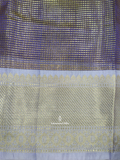 Golden Violet Actor Nayanthara Inspired Beautiful Super Premium Fancy Saree