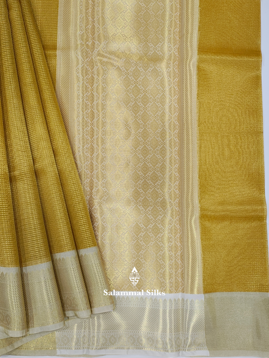 Golden Yellow Actor Nayanthara Inspired Beautiful Premium Fancy Saree