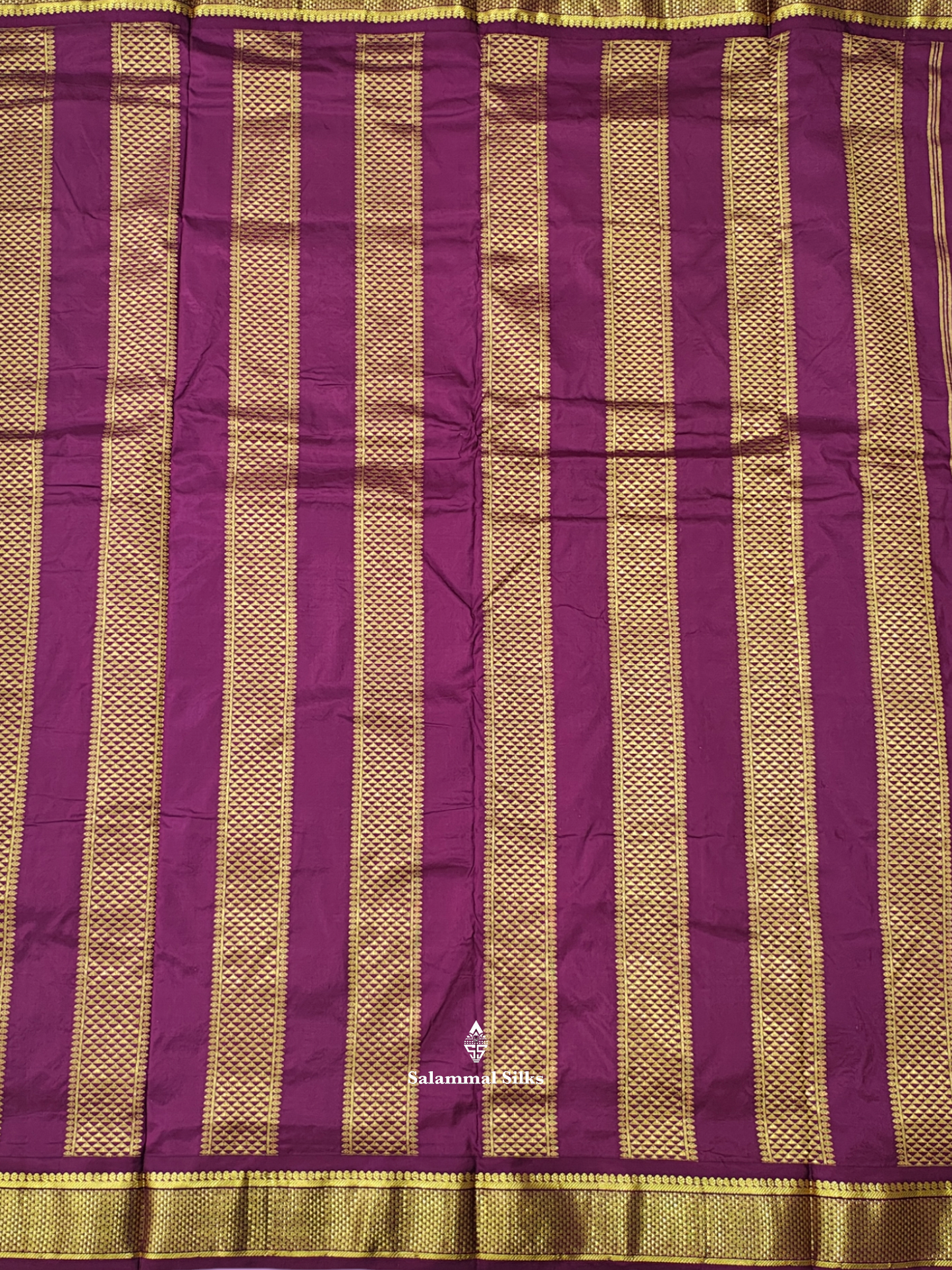 Kanjivaram Beautiful Light Ramar Blue 9Yards Pure Silk Saree With 5inch Maroon Border