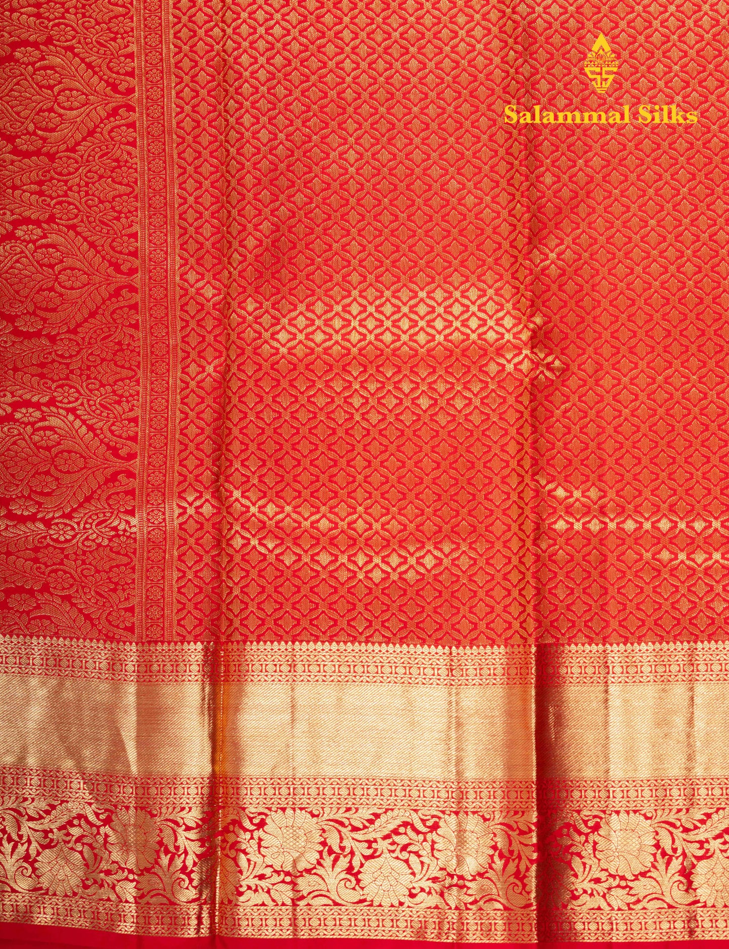 Kanjivaram Red Grand Pure Silk Saree With Blouse