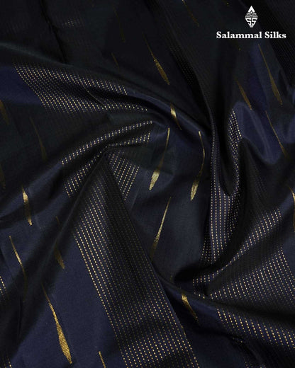 Navy Blue Kanjivaram Pure Silk Saree