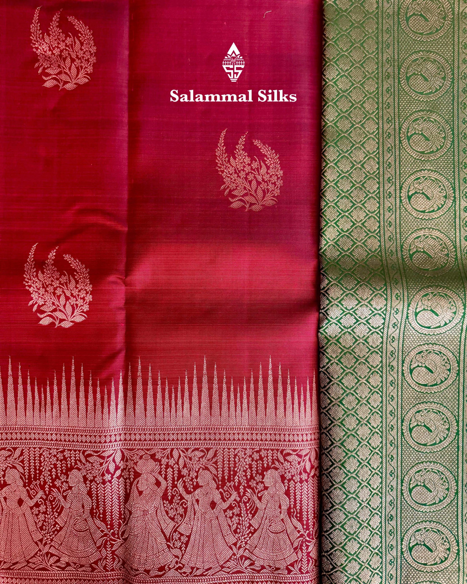 Maroon Silk Saree