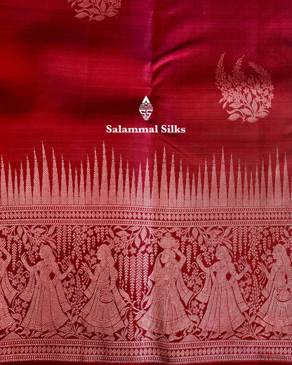 Maroon Silk Saree