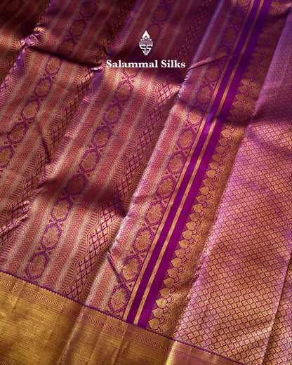 Purple Silk Saree