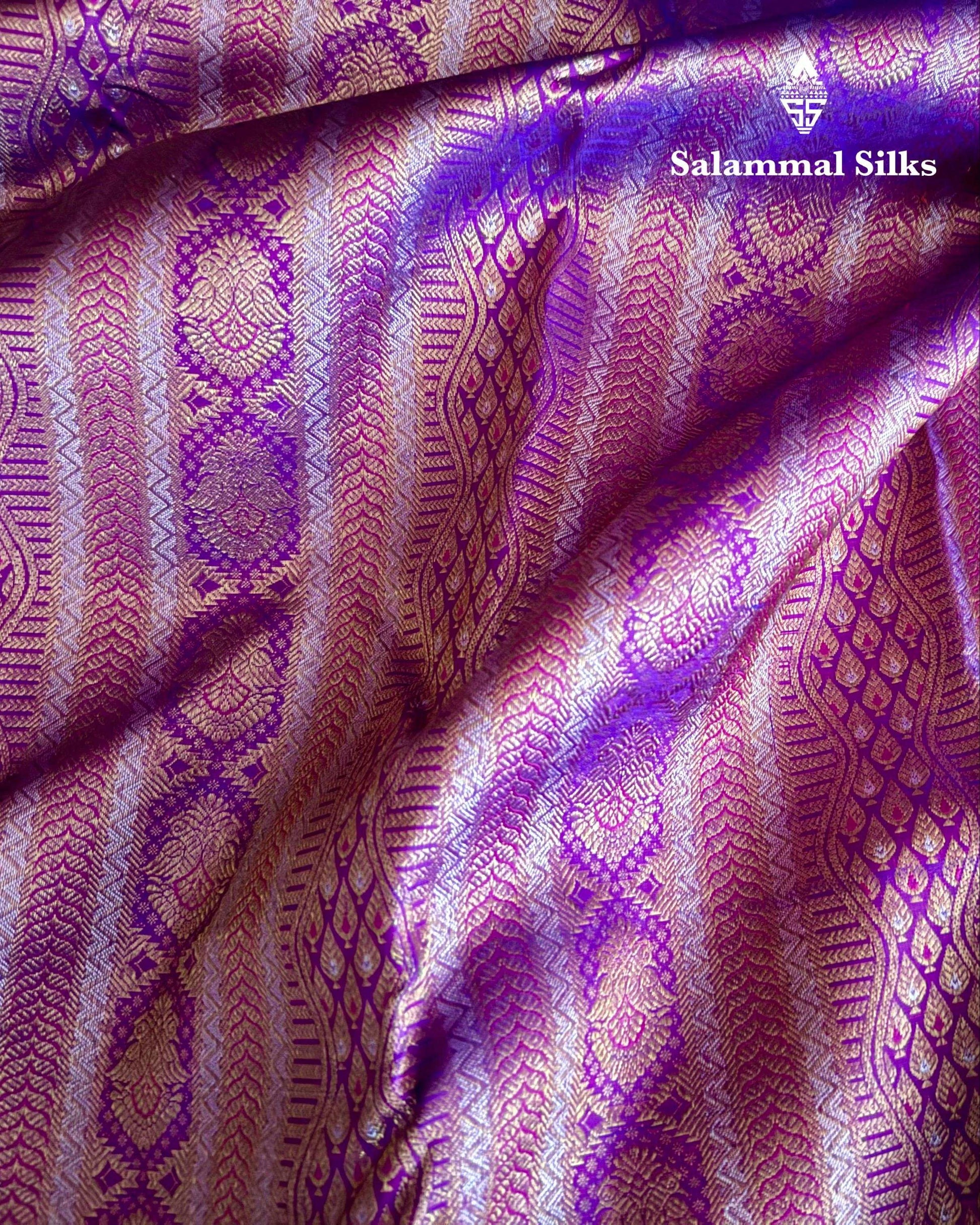 Purple Silk Saree