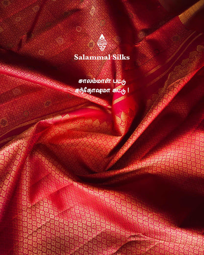 Red Grand Jacquard Silk Saree