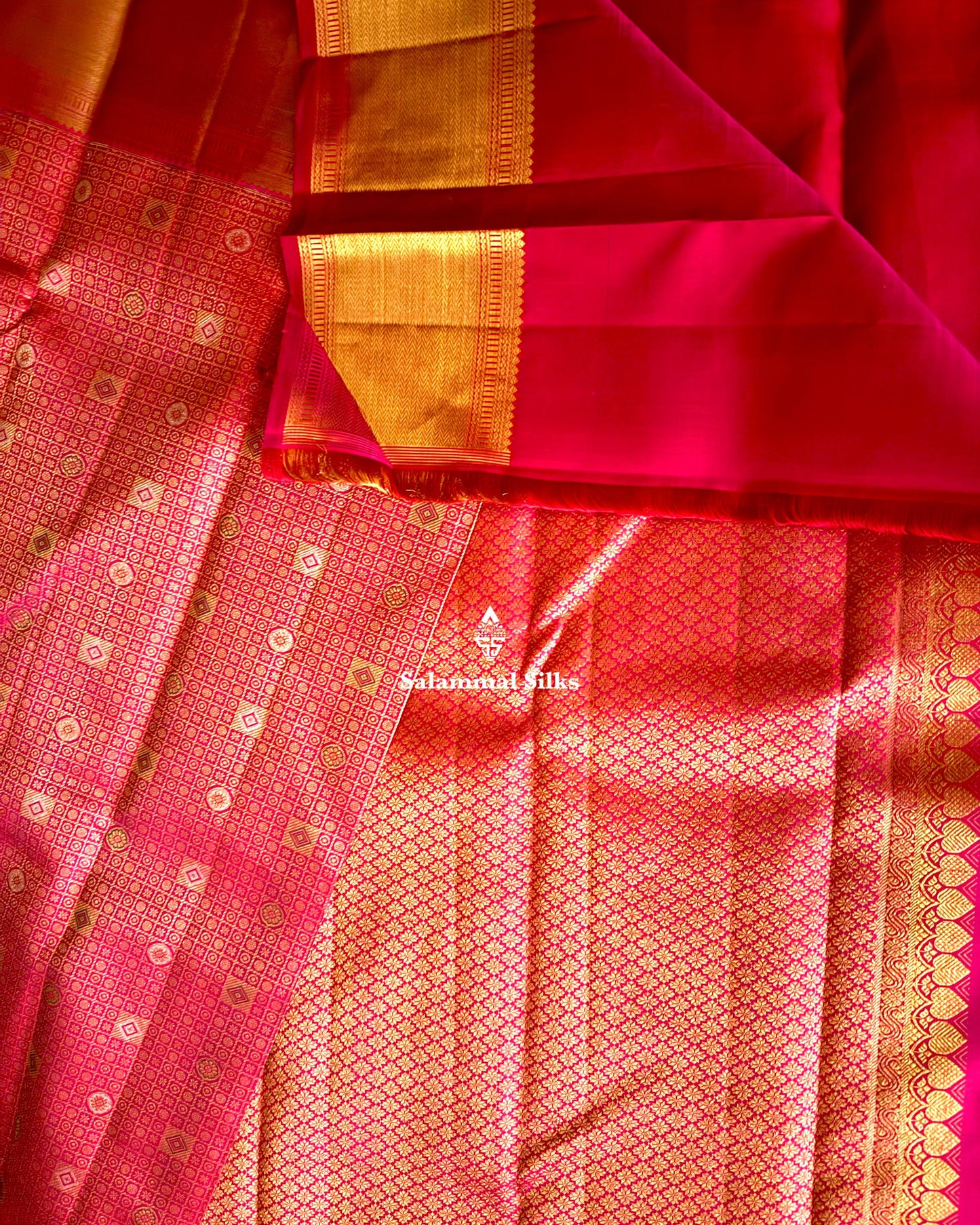 Red Grand Jacquard Silk Saree