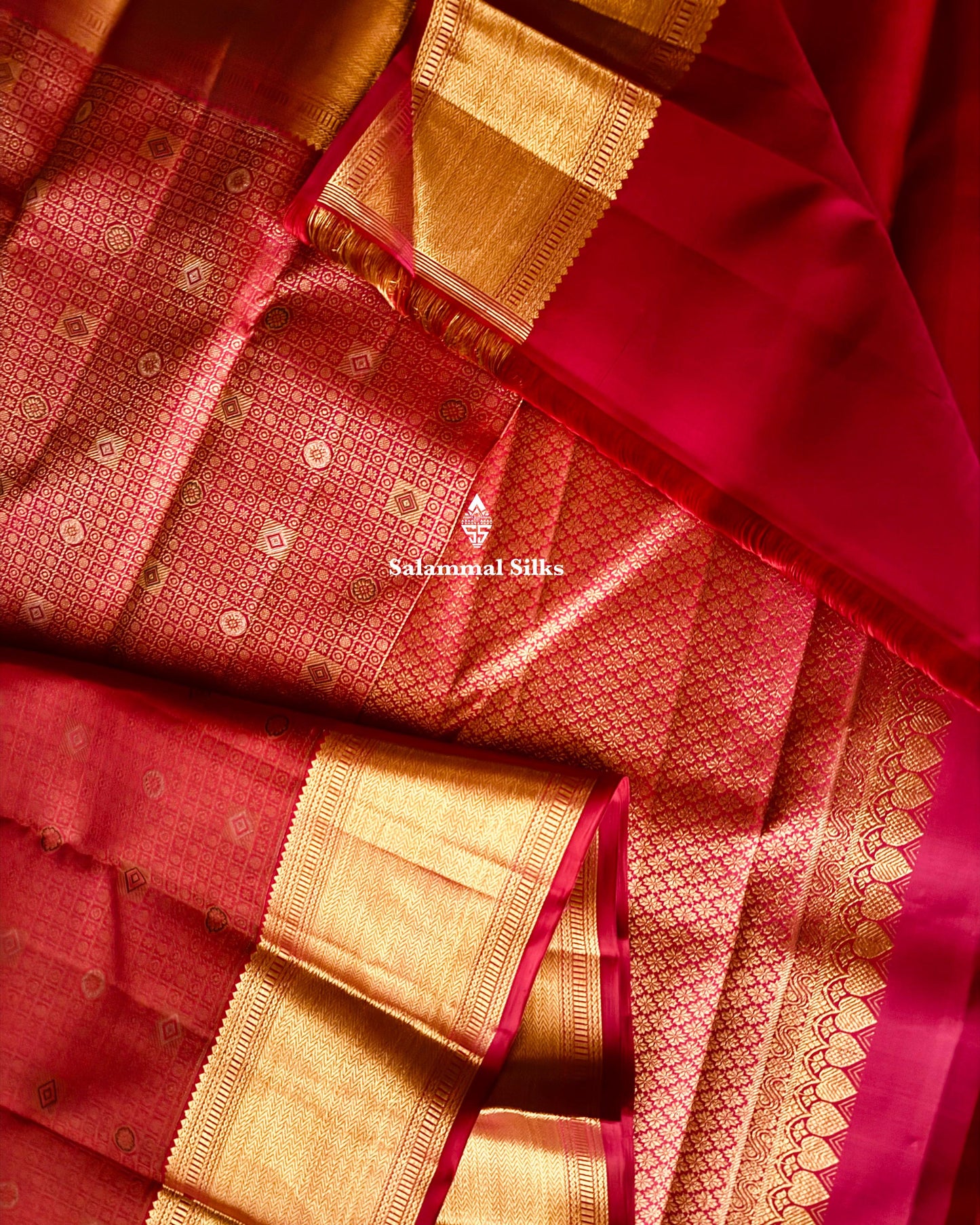 Red Grand Jacquard Silk Saree