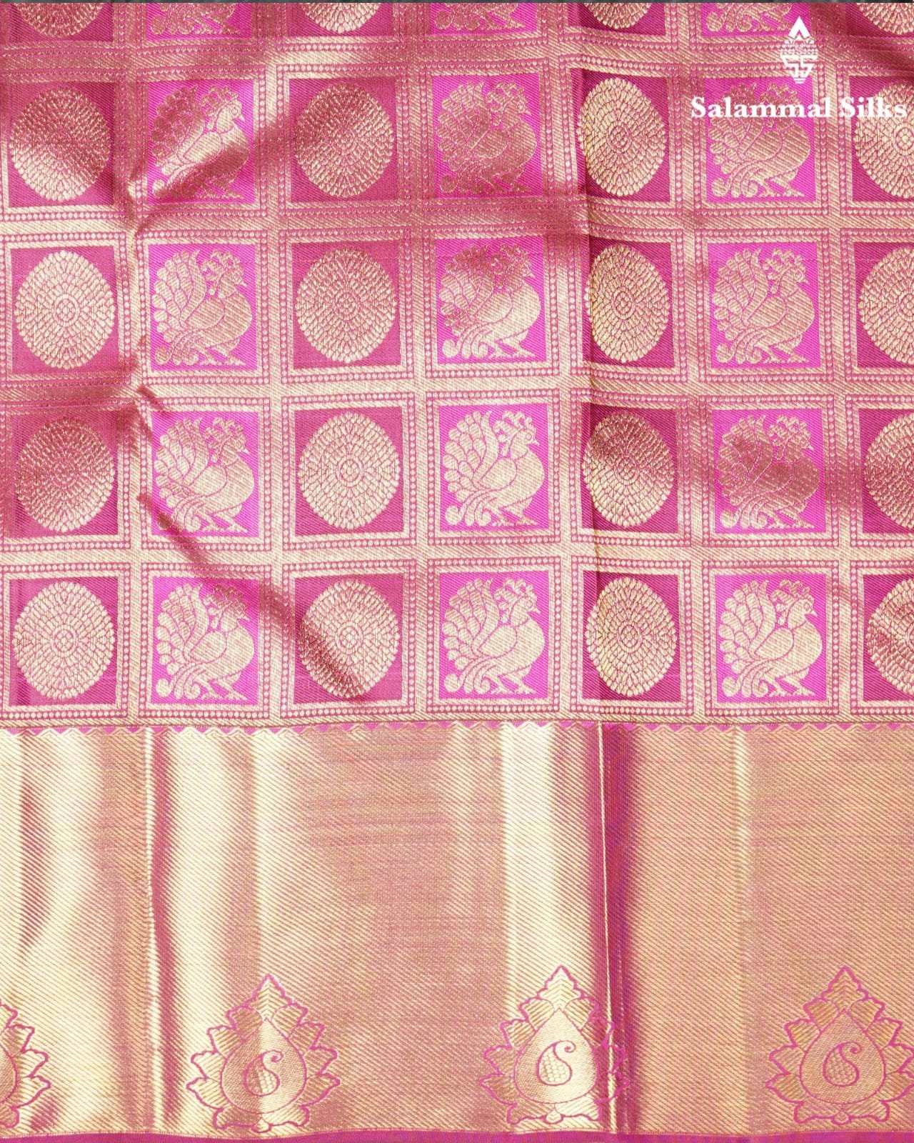 Brownish Pink Silk Saree