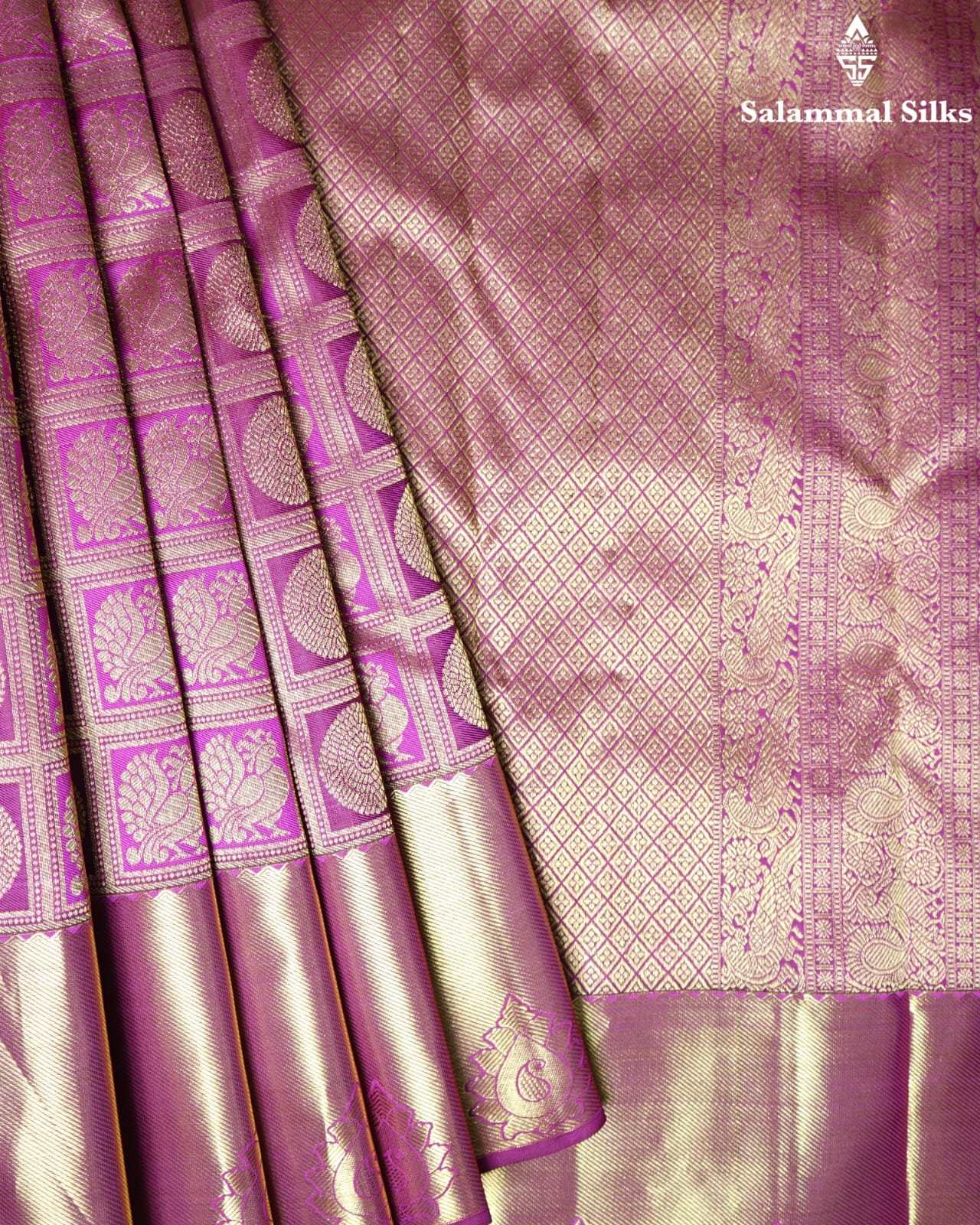 Brownish Pink Silk Saree