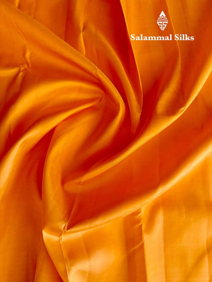 Yellow Silk Saree with Red Border