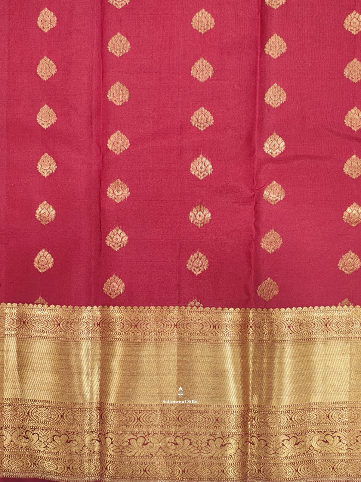 Kanjivaram Maroon Silk Saree With Blouse