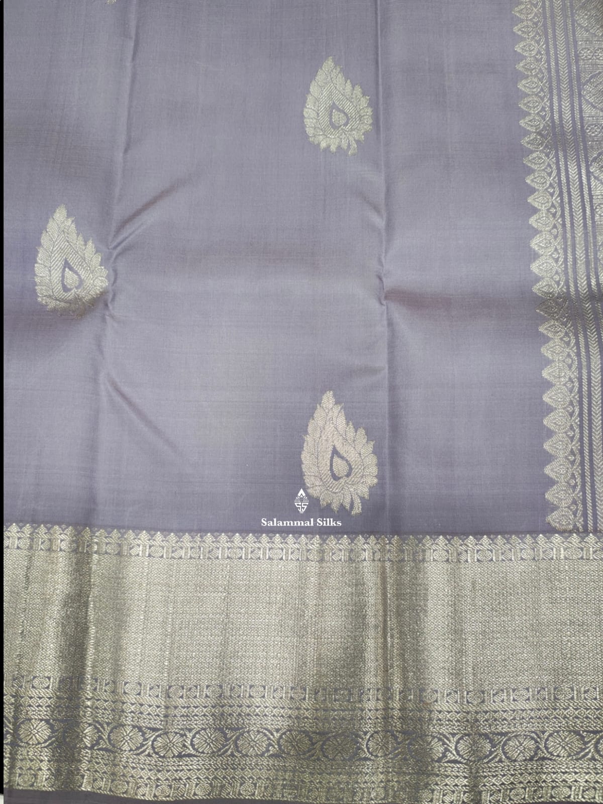 Kanjivaram Light Lavender Pure Silk Saree With Blouse