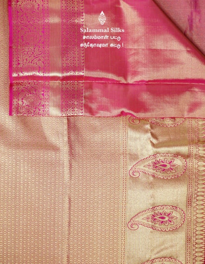 Light Blue Tissue Kanjivaram Silk Saree.