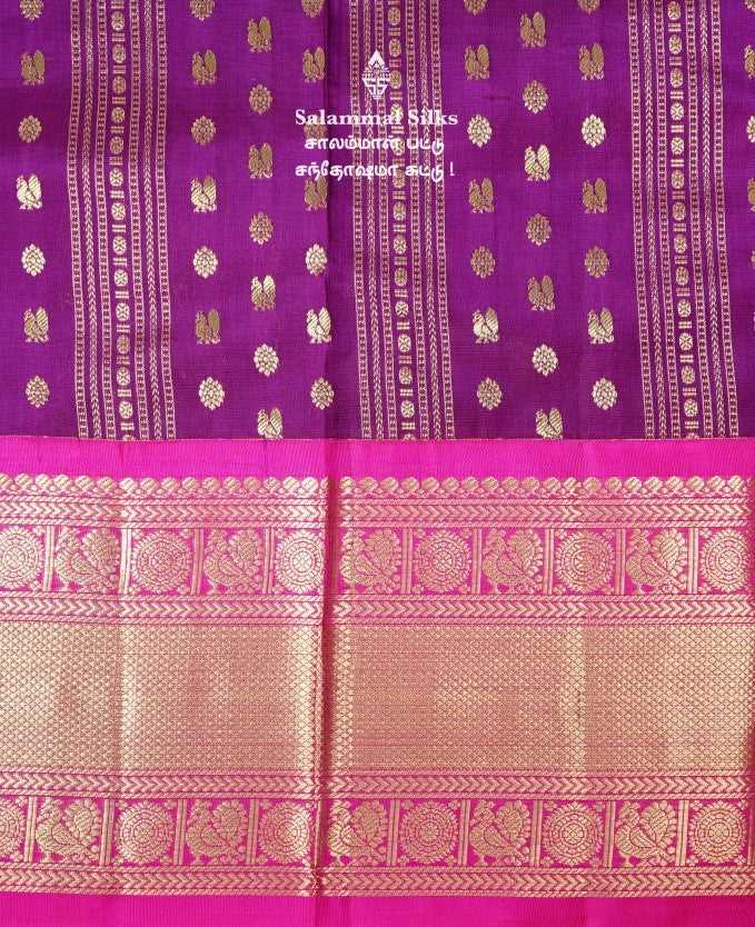 Purple Colour Kanjivaram Silk Saree.