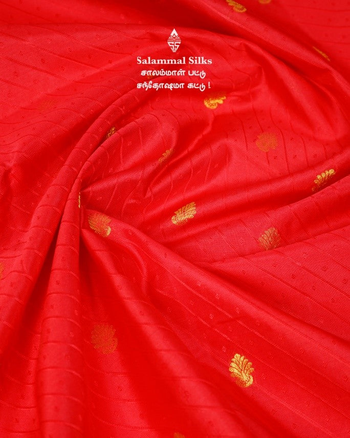 Red Kanjivaram Silk Saree.