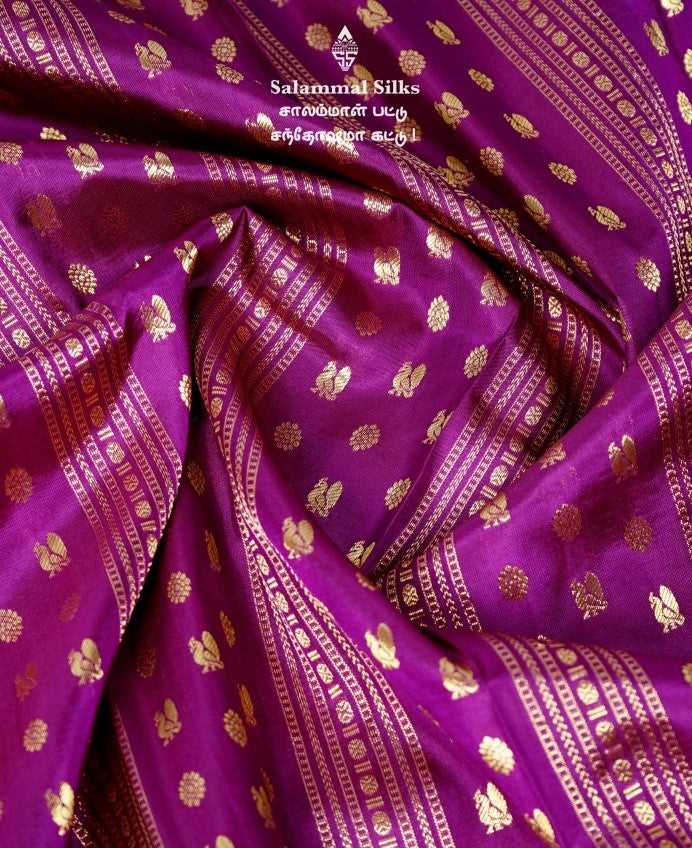 Purple Colour Kanjivaram Silk Saree.