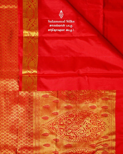 Red Kanjivaram Silk Saree.