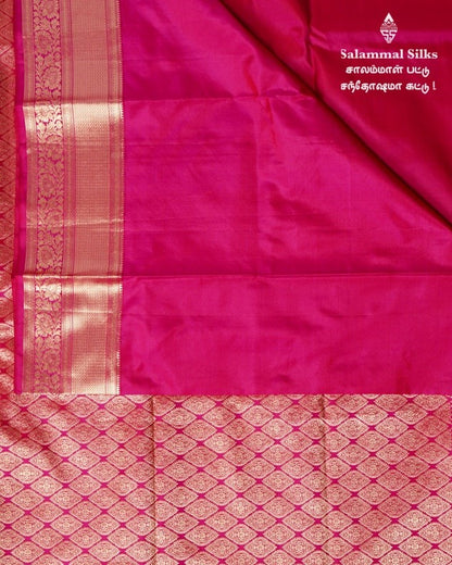 Pink Kanjivaram Silk Saree.